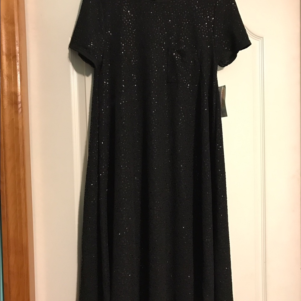 Lularoe Black Glitter Carly